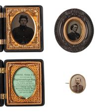 [CIVIL WAR]. 7 portraits of soldiers, most housed in Union cases incl. some glass window examples.
