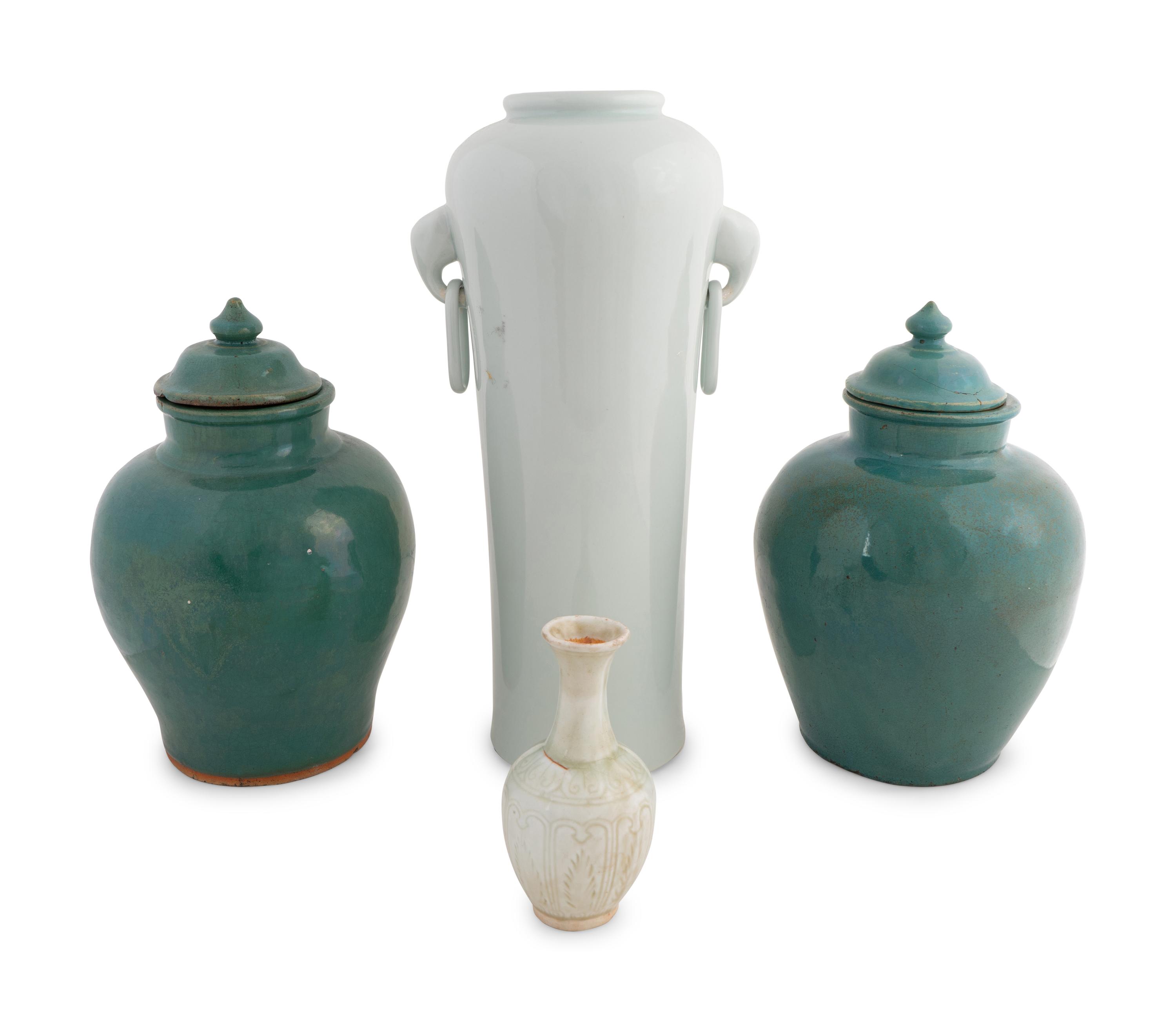 A Collection of Chinese Monochrome Glazed Vases — 19TH/20TH CENTURY