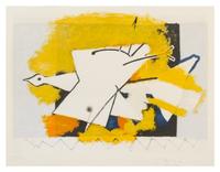 After Georges Braque, (French, 1882-1963), L'oiseau fond jaune, 1959