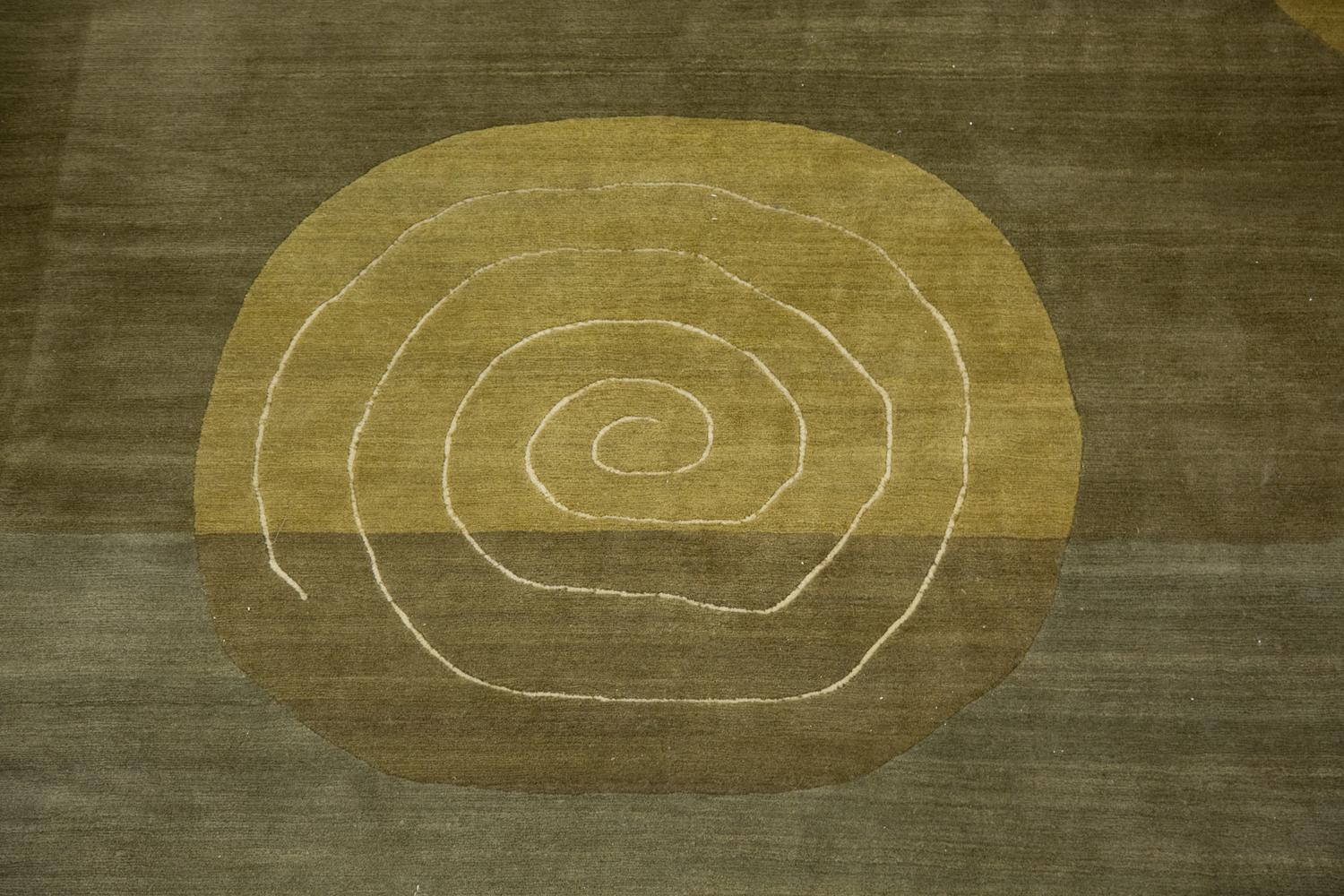 A Contemporary Swiss Knecht AG Silk and Wool Rug