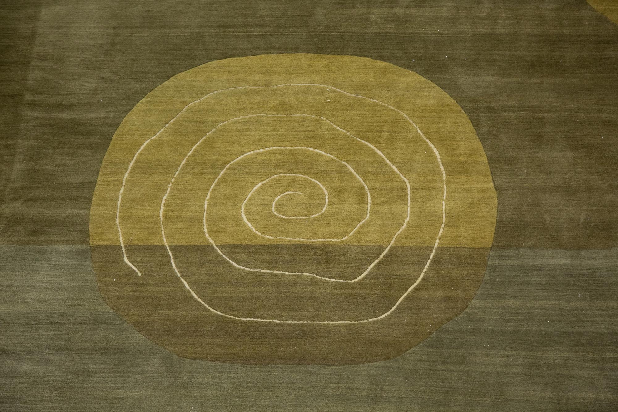A Contemporary Swiss Knecht AG Silk and Wool Rug