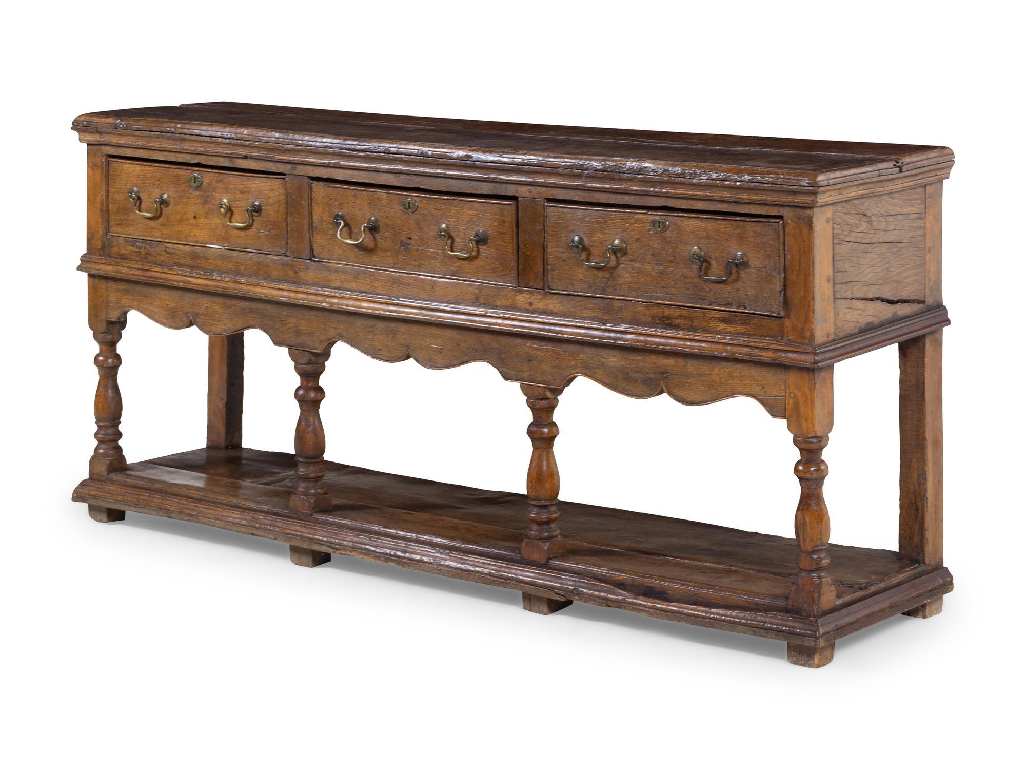 A George III Ash Dresser Base