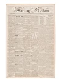 [AFRICAN AMERICANA]. Print ephemera related to enslavement and racism, comprising:
