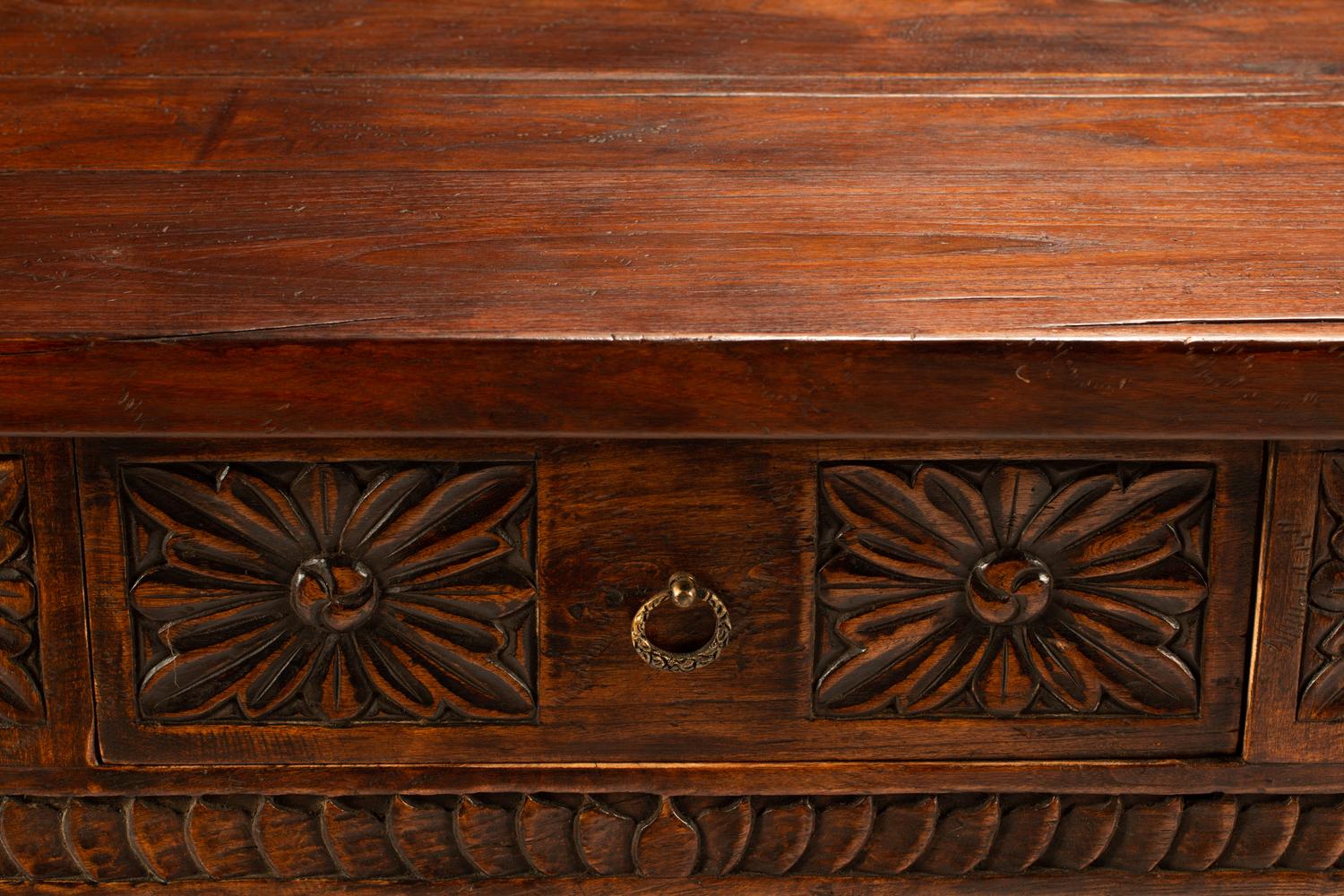 An Italian Baroque Style Walnut Table