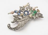A Harman & Co. Cornucopia Brooch