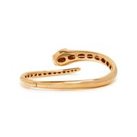ANITA KO, ROSE GOLD AND TSAVORITE GARNET PANTHER BANGLE BRACELET