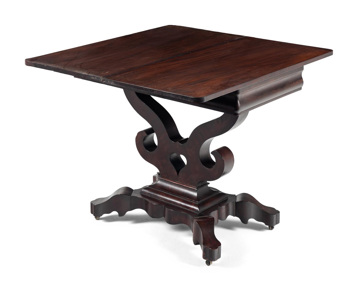 A Classical Mahogany Flip-Top Table