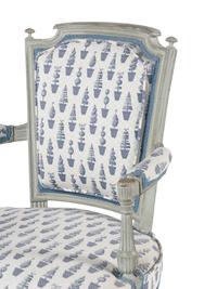 A Pair of Louis XVI Painted Fauteuils