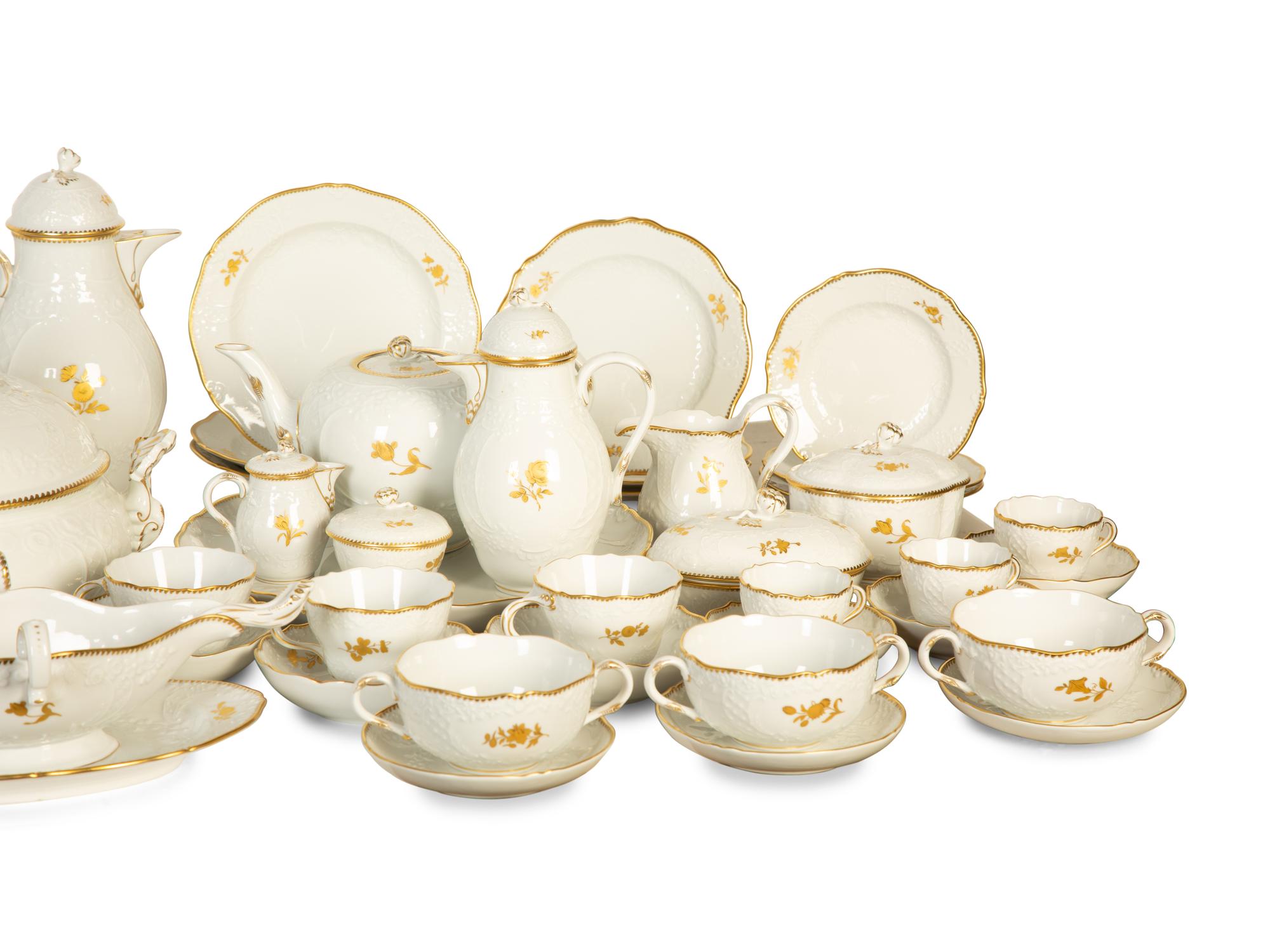 A Meissen Porcelain Tea, Coffee, Chocolate and Dinner Service — 20th Century