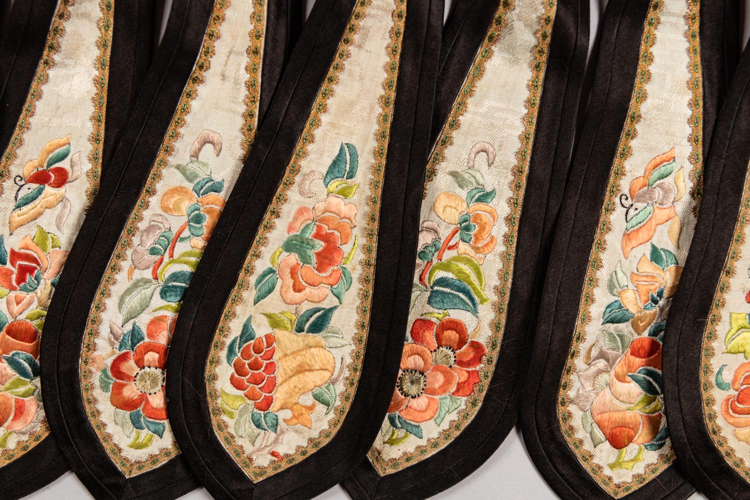 Four Embroidered Silk Ladies' Articles