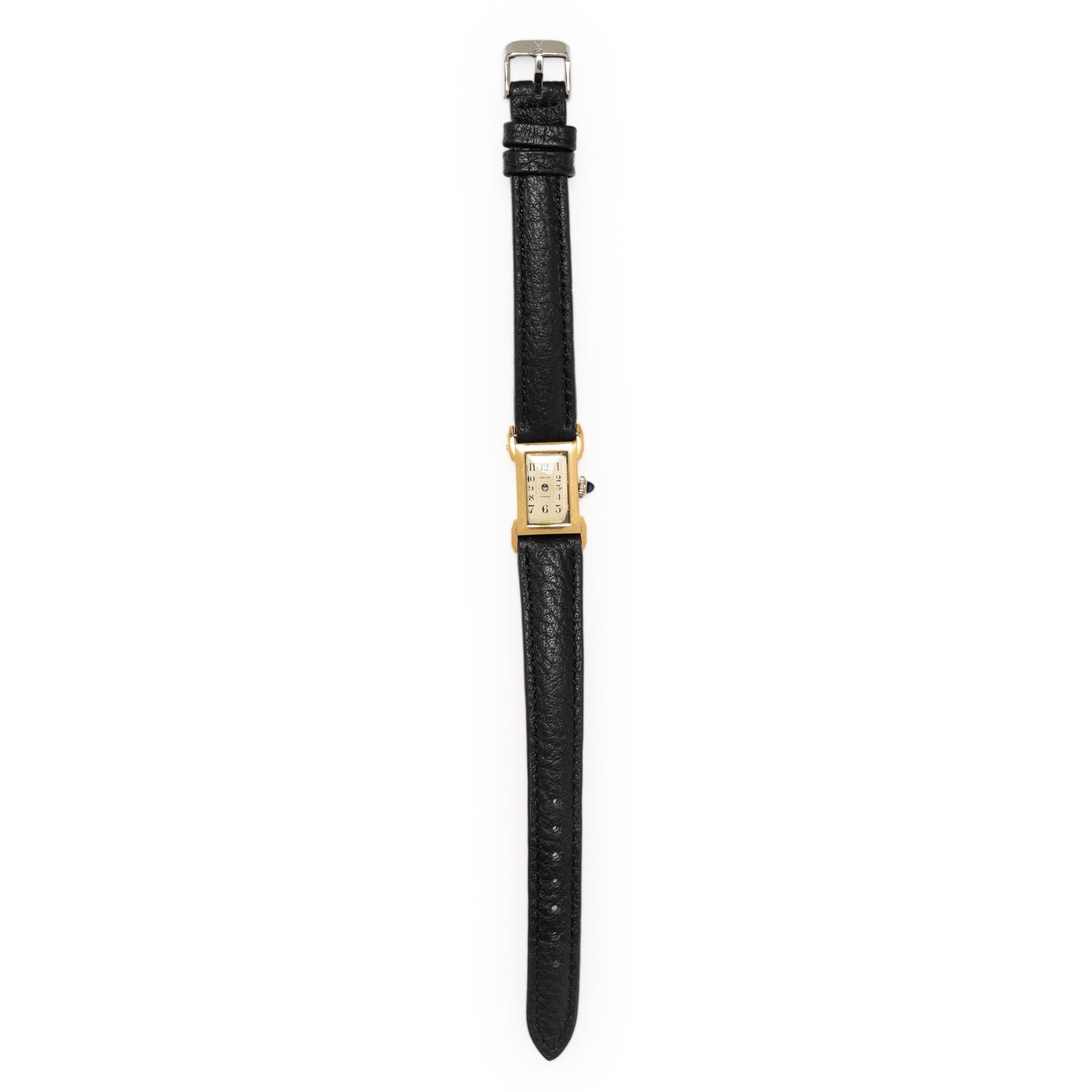 CARTIER, YELLOW GOLD WATCH