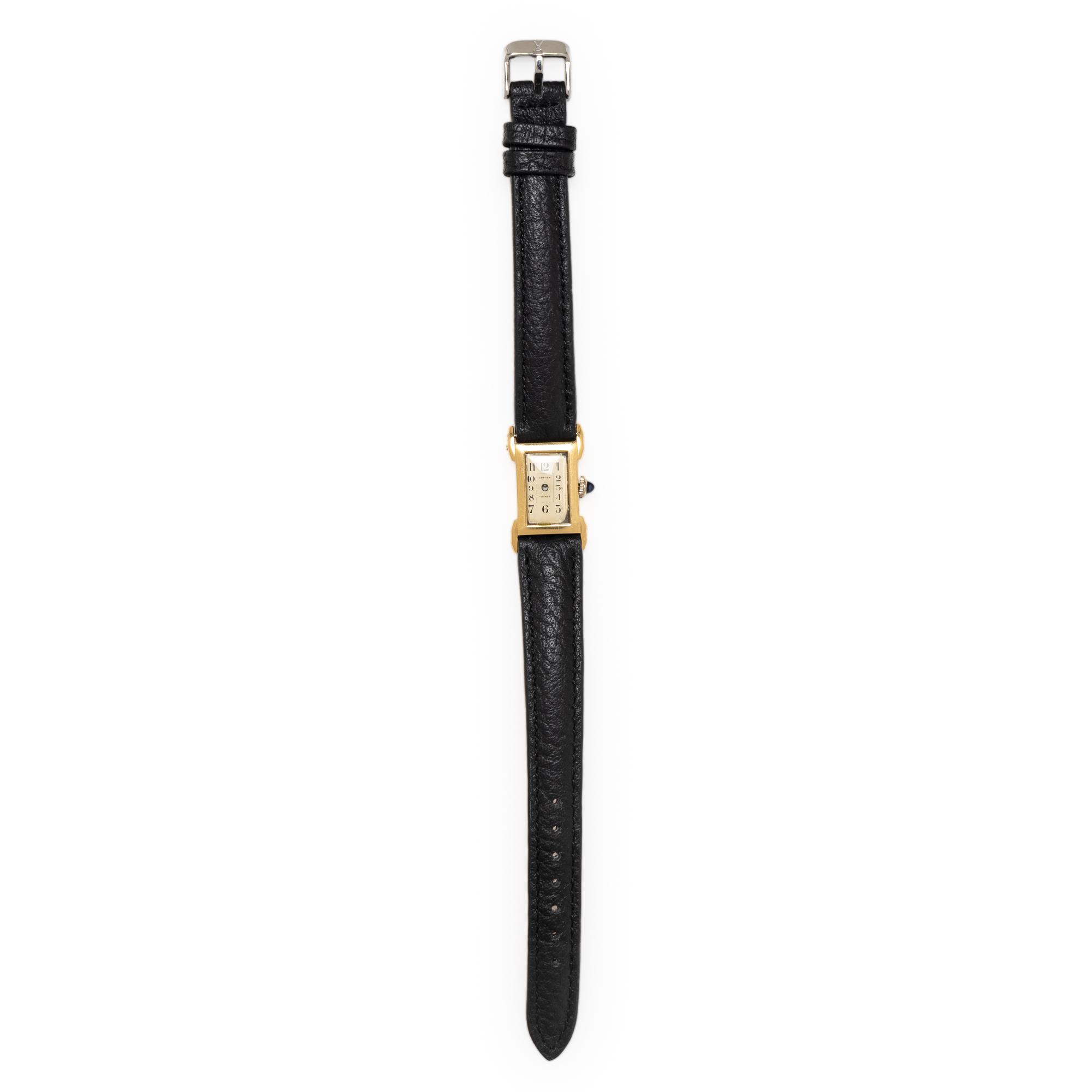 CARTIER, YELLOW GOLD WATCH
