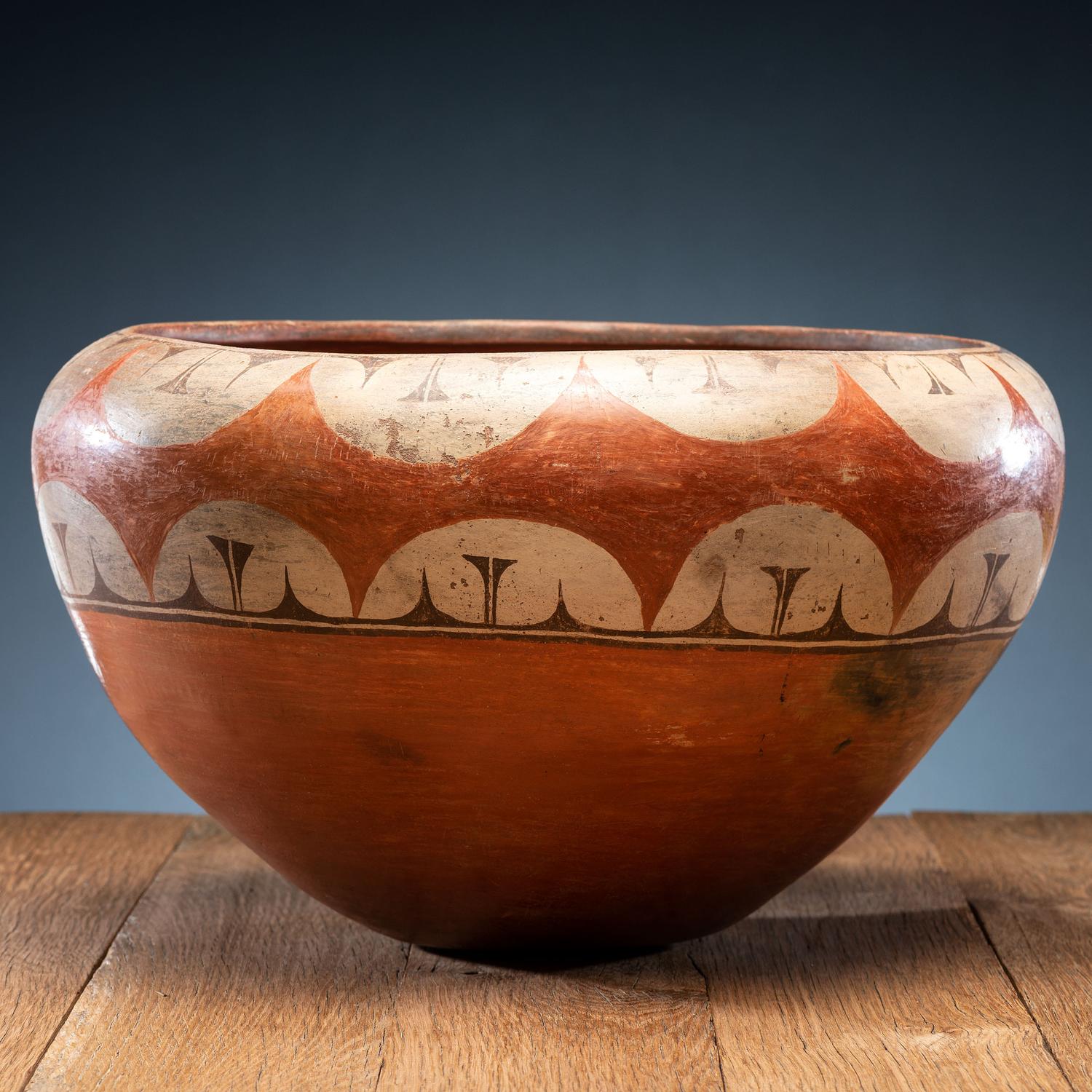 Rosalie Medina Toribo (Zia, ca 1858-1950) Attributed, Dough Bowl