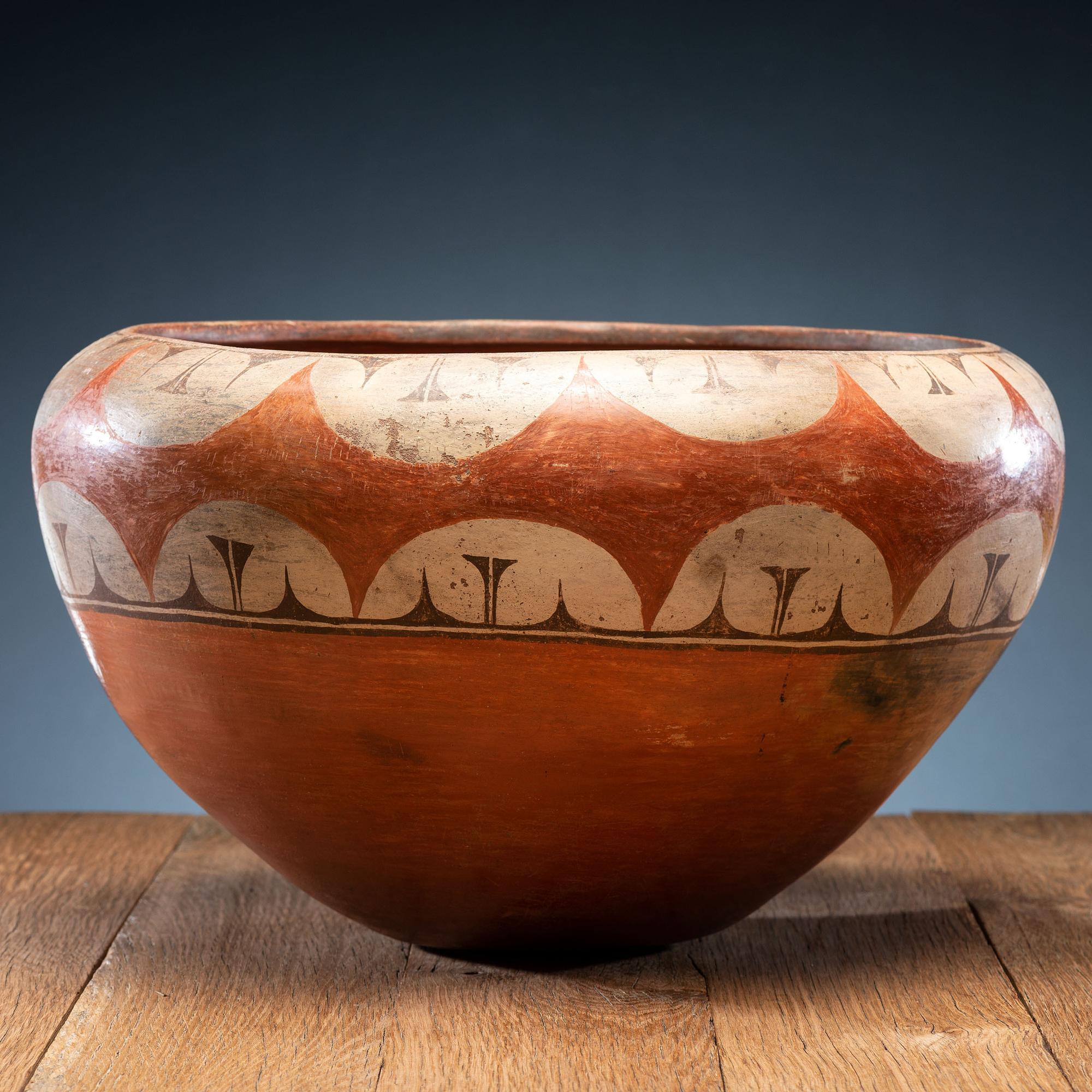 Rosalie Medina Toribo (Zia, ca 1858-1950) Attributed, Dough Bowl
