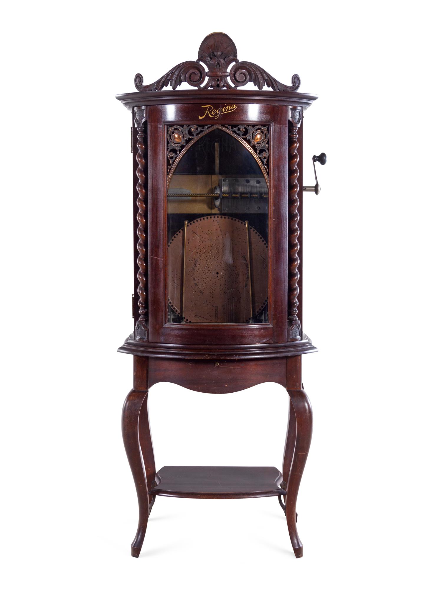 A Regina 35 Upright Disc Music Box