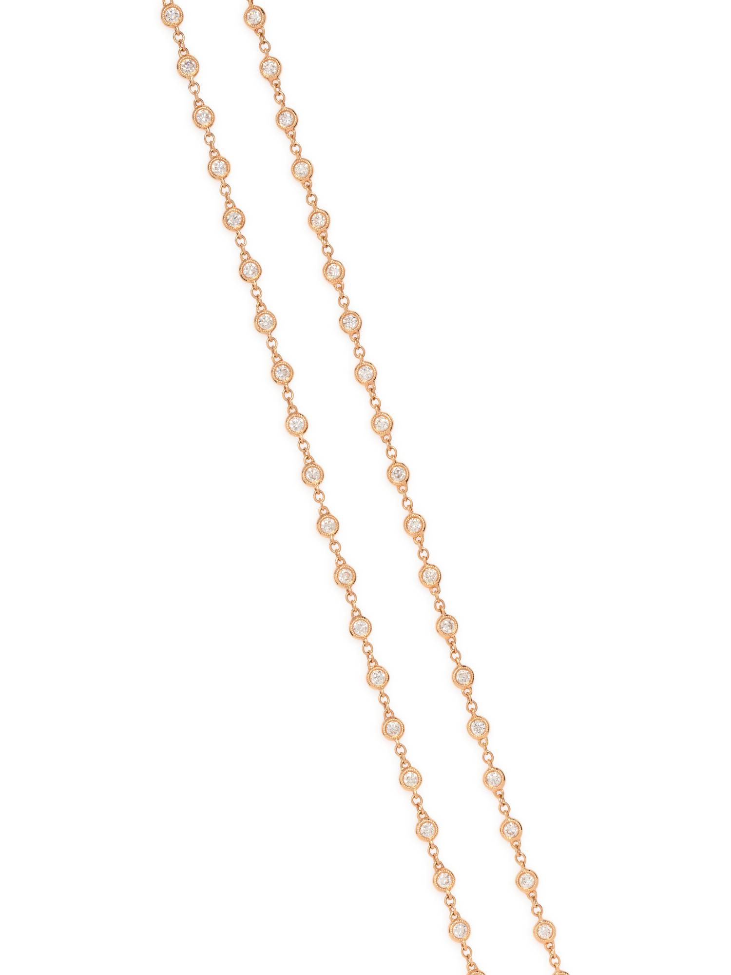 ROSE GOLD AND DIAMOND NECKLACE