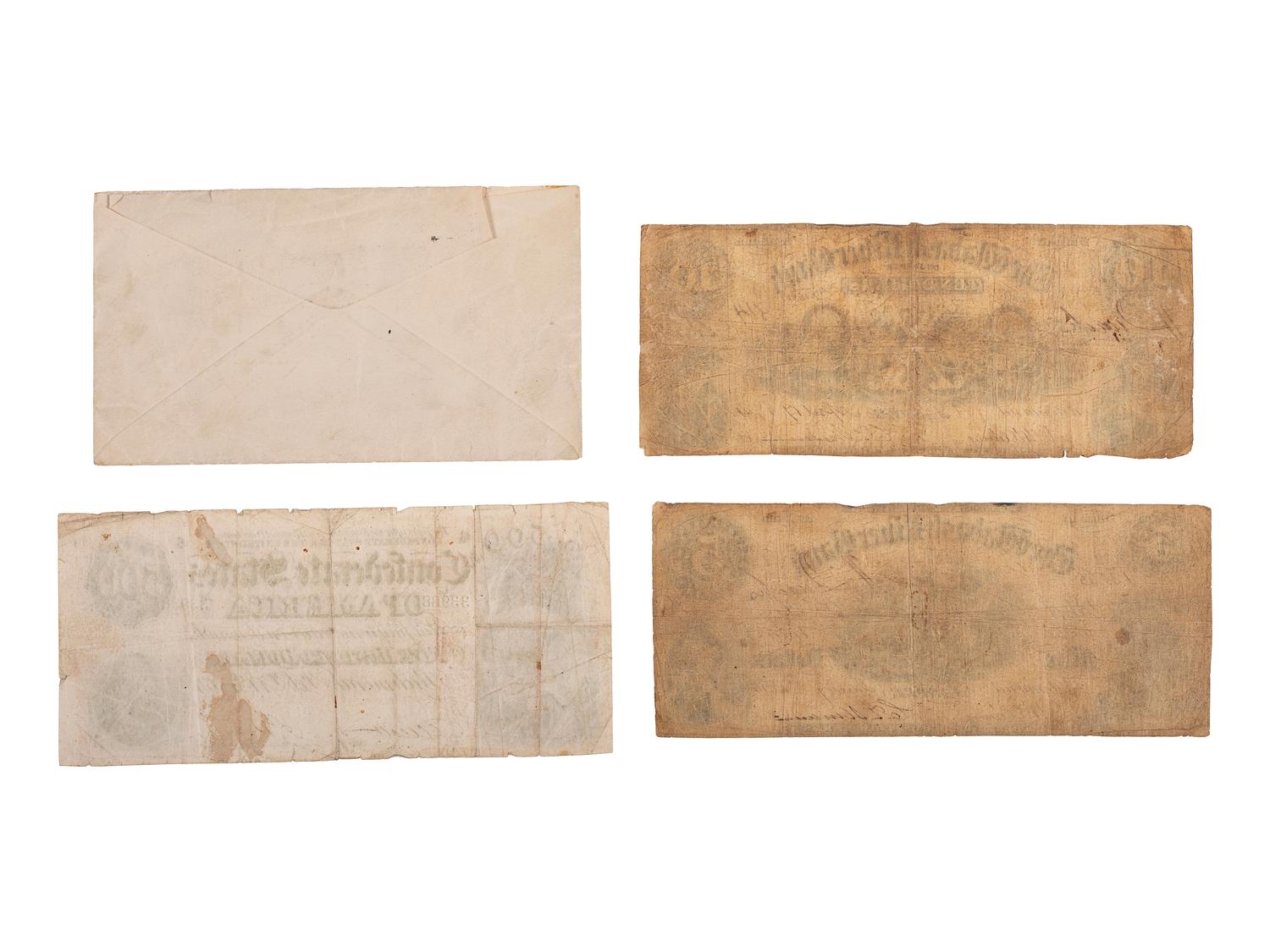 Corporal Artemus D. Sutton, Company B, 89th Ohio Volunteer Infantry. Captured at Chickamauga. Collection of currency acquired while imprisoned at Andersonville, GA and other prison camps.