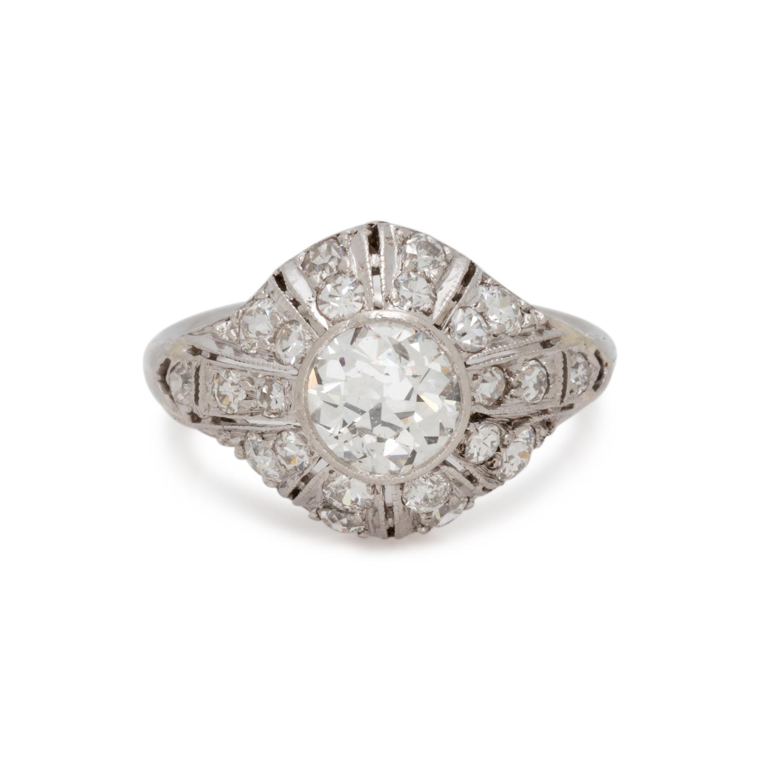 ART DECO, DIAMOND RING