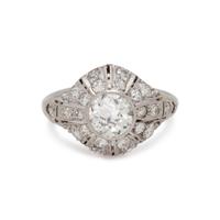 ART DECO, DIAMOND RING