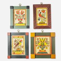 David Y. Ellinger (1913-2003) A group of four Fraktur drawings