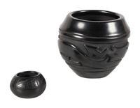 Blackware Pottery Jars