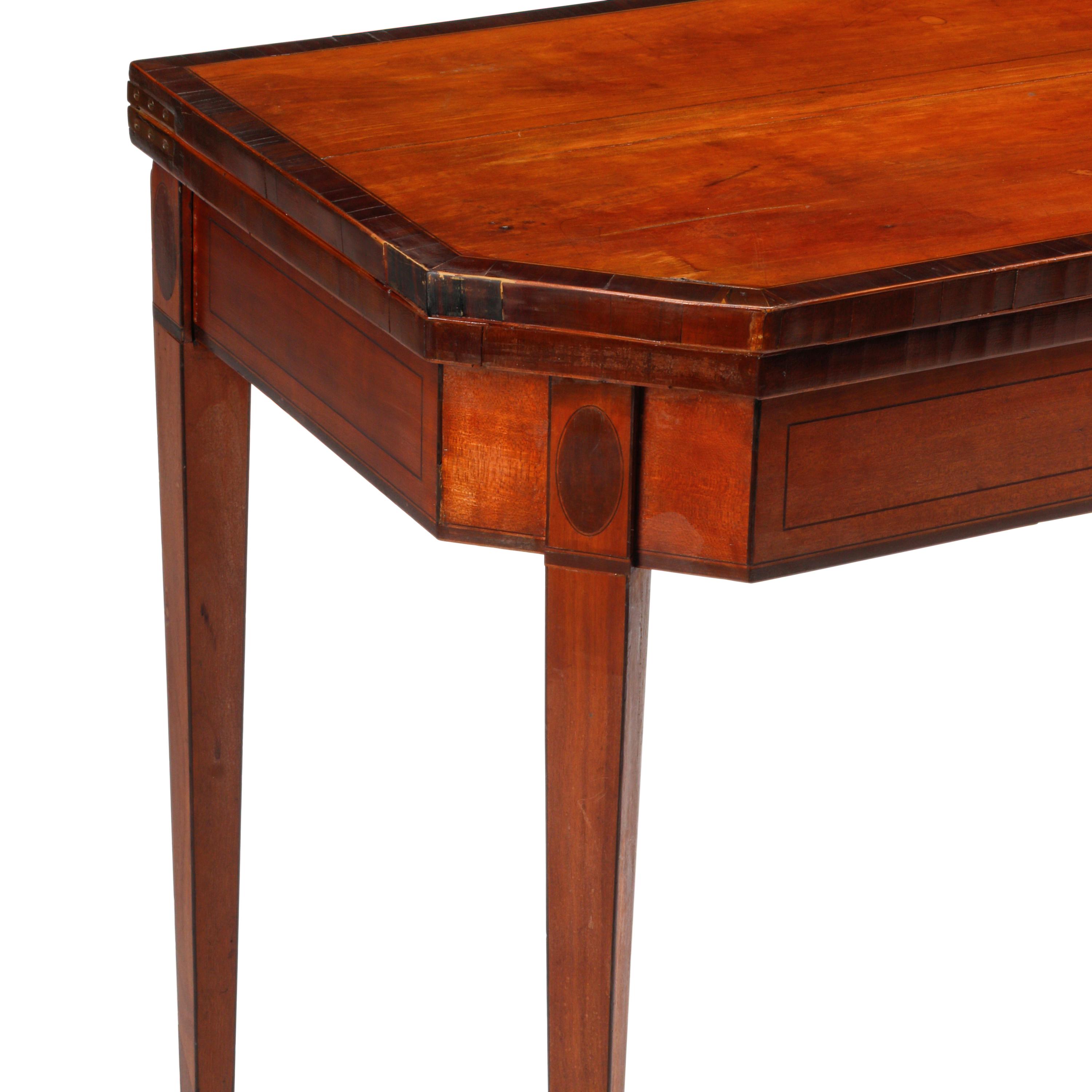 A George III Satinwood Game Table