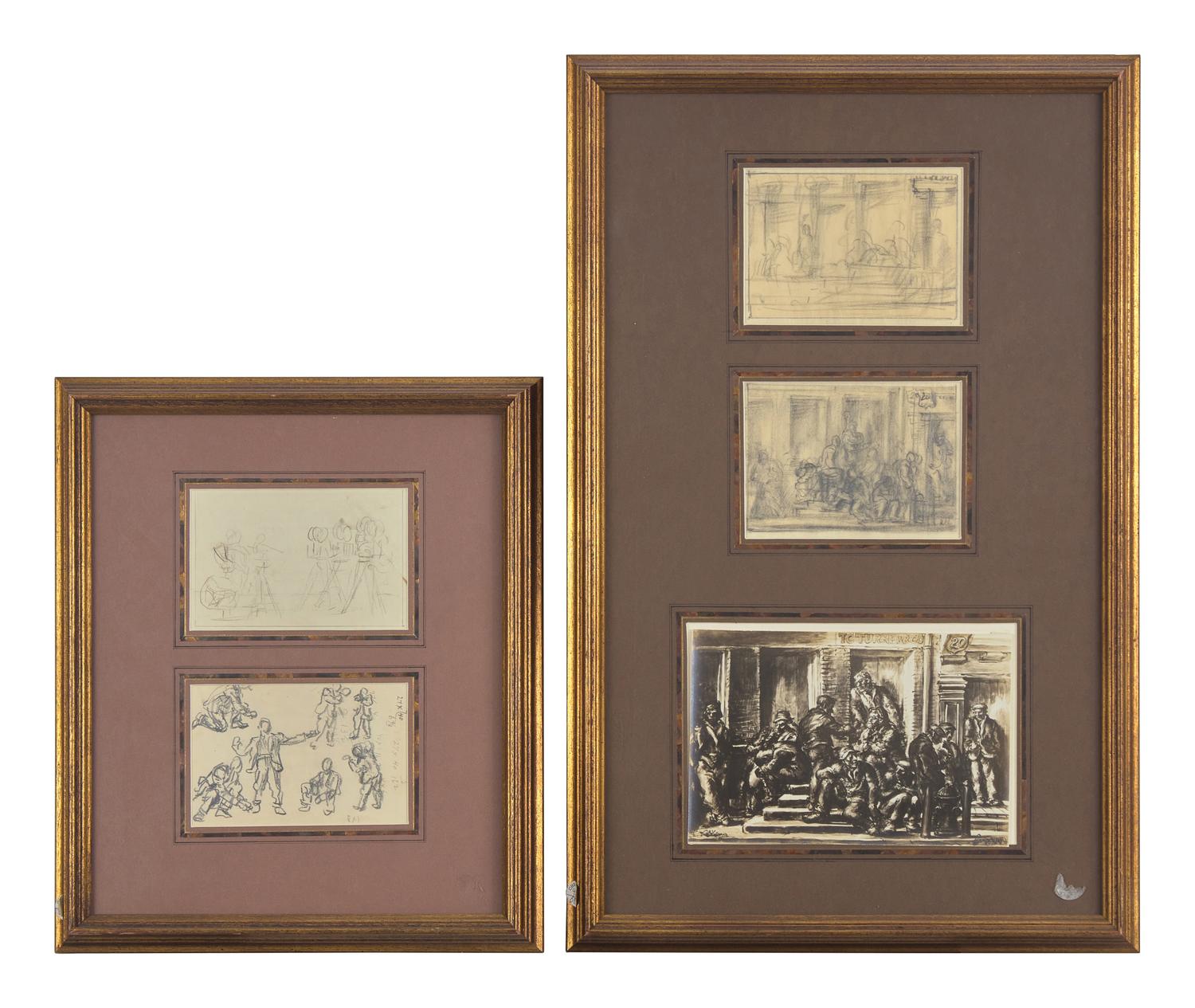 Five Works: Group of Sketches including T.C. Turner and Co., circa 1939 (5)