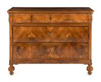 An Italian Walnut Chest of Drawers