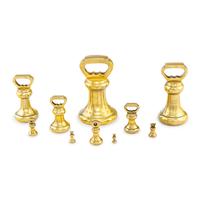 An Assembled Set of Ten English Brass Weights