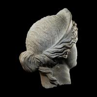 A Roman Marble Head of a Goddess
