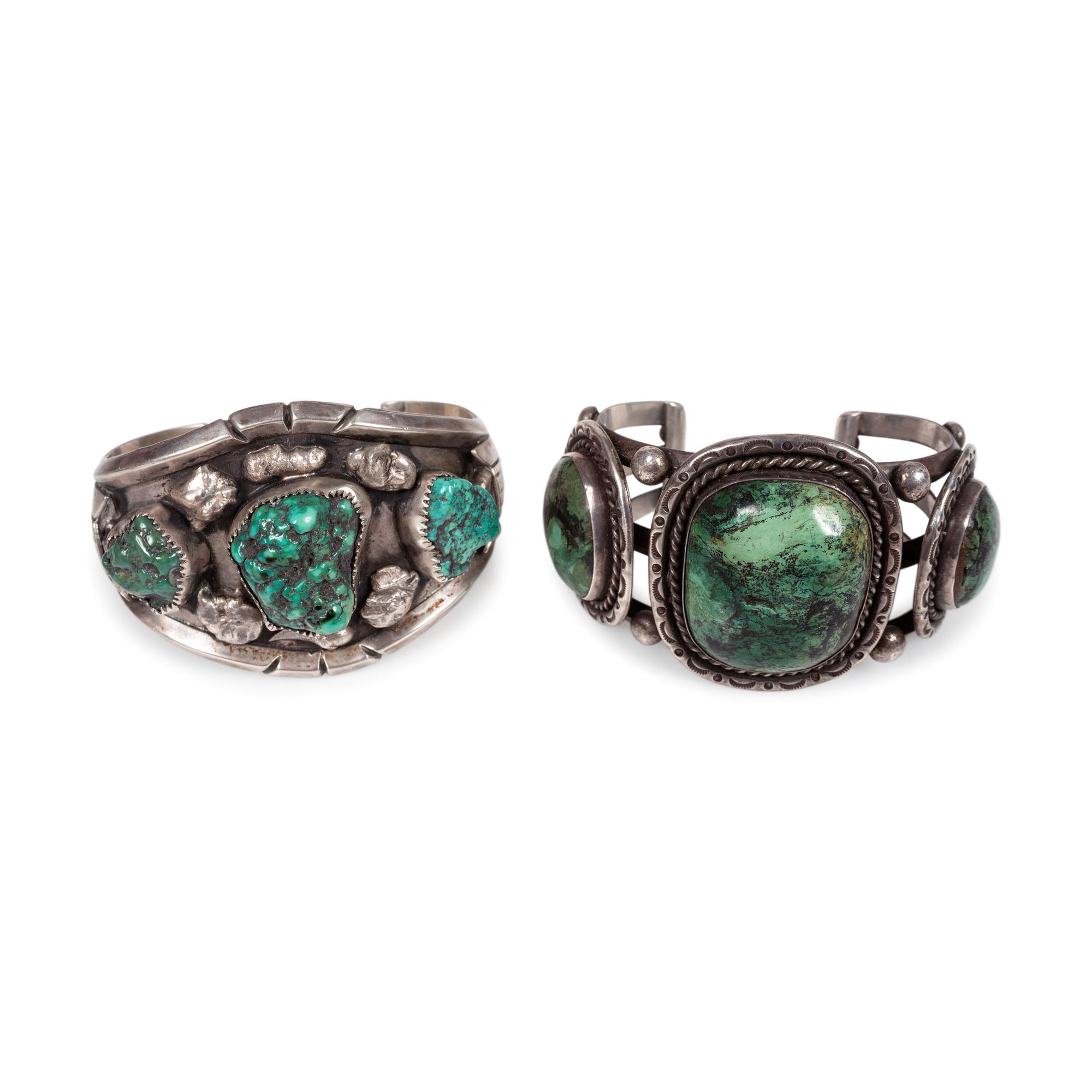 Pair of Navajo Cuff Bracelets