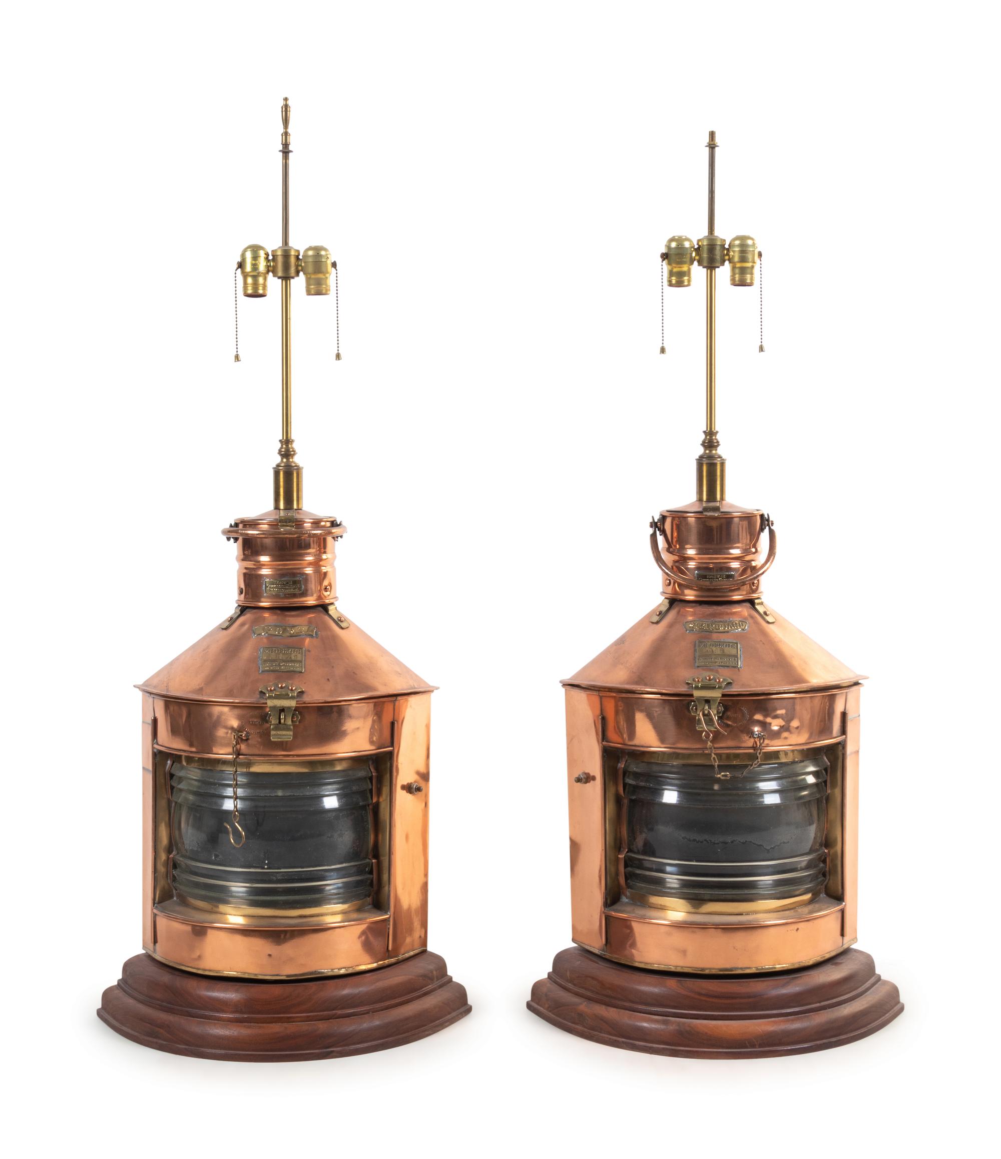 A Pair of Meteorite Ship’s Lanterns