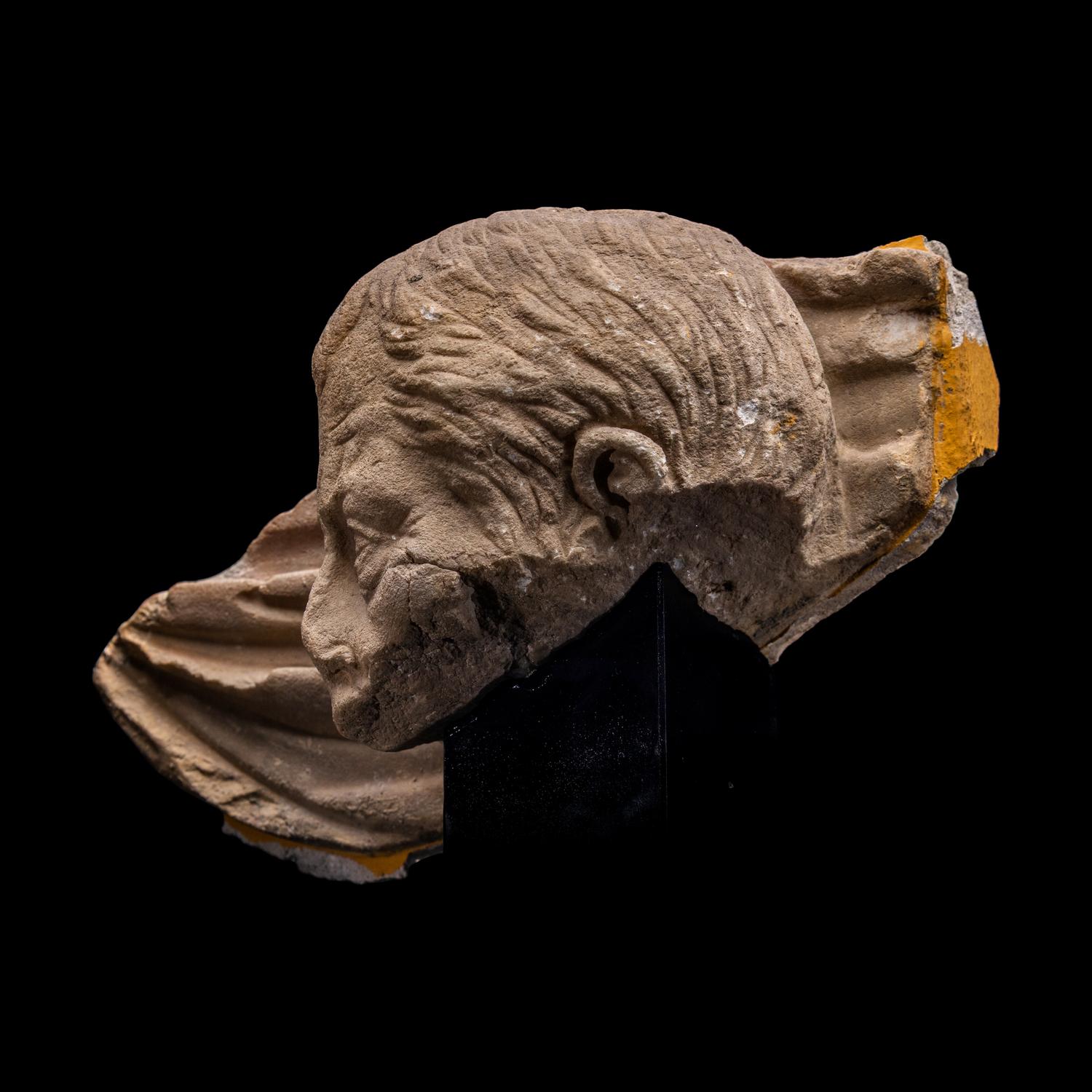 A Roman Marble Sarcophagus Fragment
