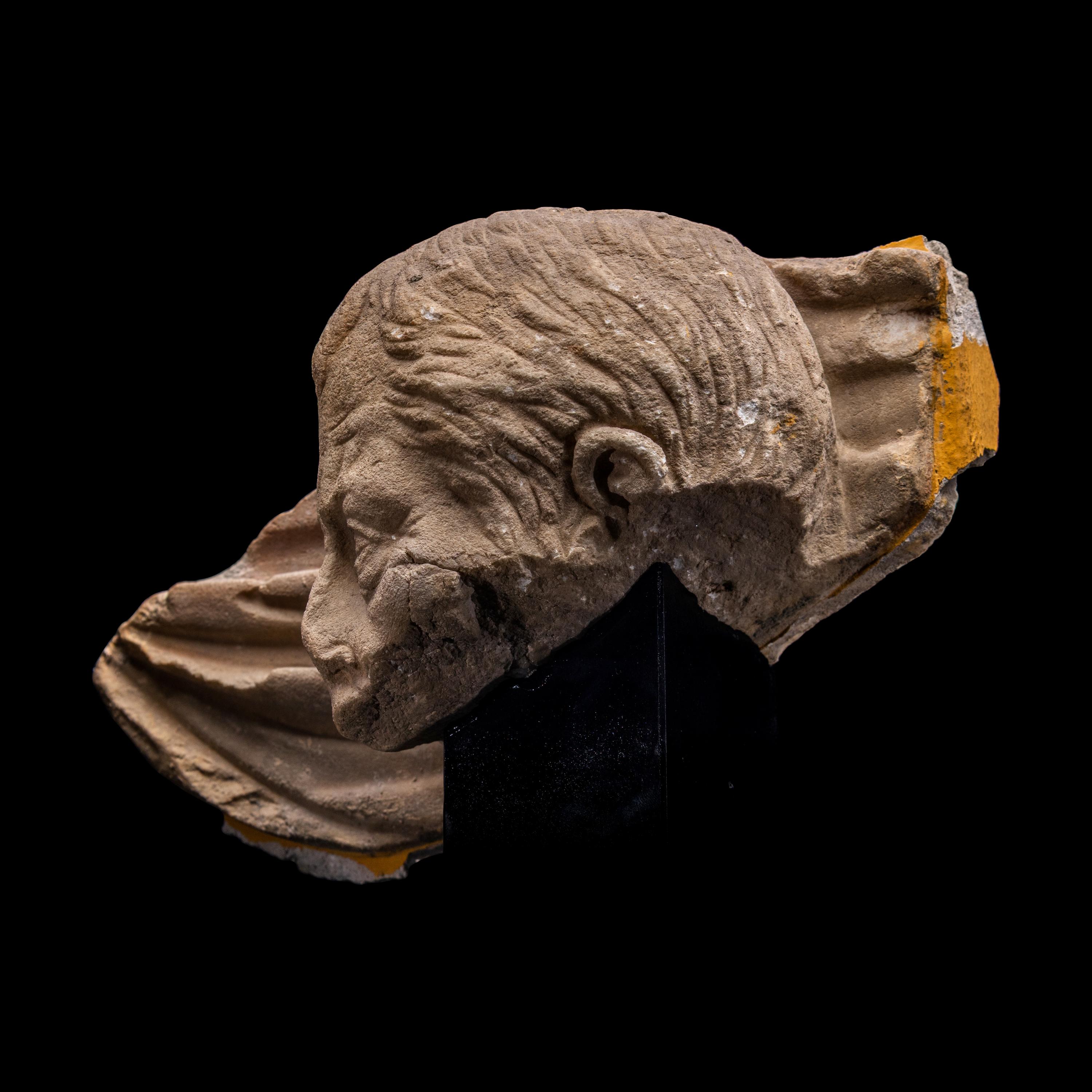 A Roman Marble Sarcophagus Fragment