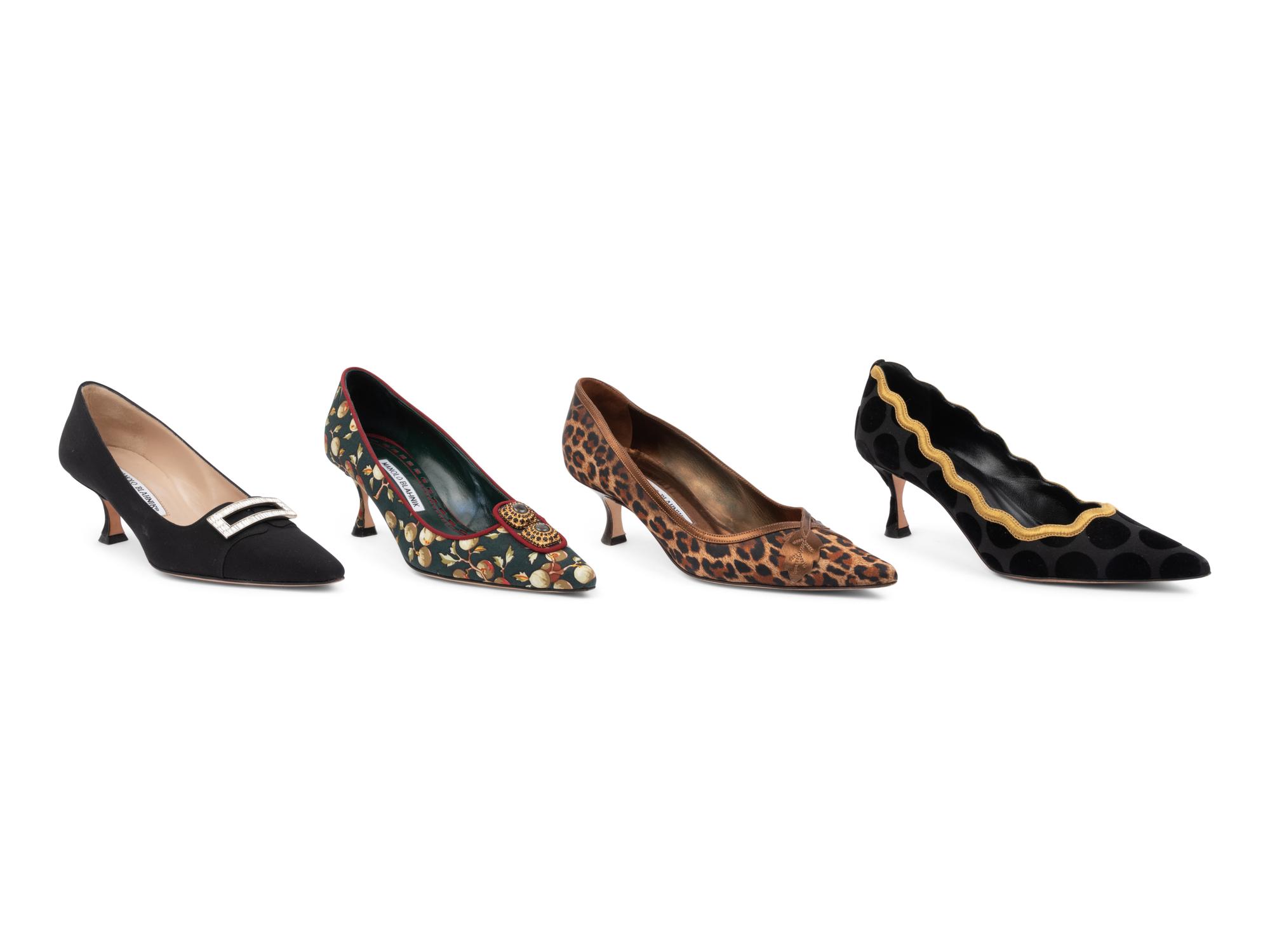 Seven Pairs of Manolo Blahnik Shoes