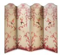 A Painted Canvas Four-Panel Floor Screen Height 63 1/2 x width of each panel 20 inches. — EARLY 20TH CENTURY