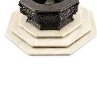 An Italian Grand Tour Bronze and Marble Model of the Palazzo Ducale Fountain