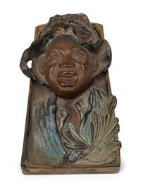 Three Cast Metal Figural Inkwells