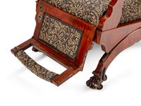 A Victorian Inlaid Mahogany Reclining Armchair — LAST QUARTER 19TH CENTURY