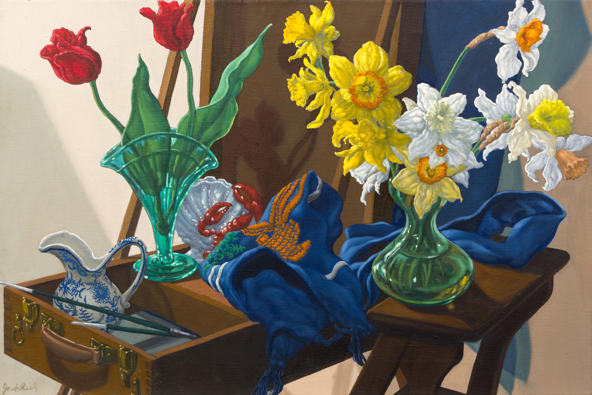 Jack Beal, (American, 1921-2013), Still Life with French Easel, 1982