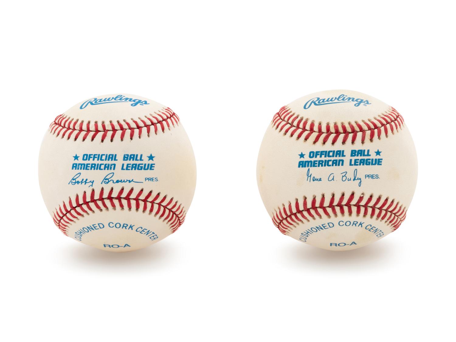 A Group of Three Frank Thomas Signed Items,