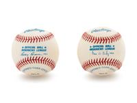 A Group of Three Frank Thomas Signed Items,