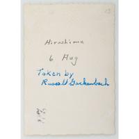 WWII Archive of Russell E. Gackenbach, Navigator of Necessary Evil , Incl. Camera and Photograph of the Bombing of Hiroshima