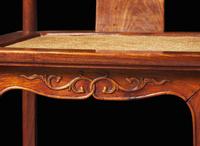 A Chinese huanghuali "Official's Hat" side chair, Guanmaoyi, 17th/18th century 黃花梨官帽椅一件 十七或十八世紀