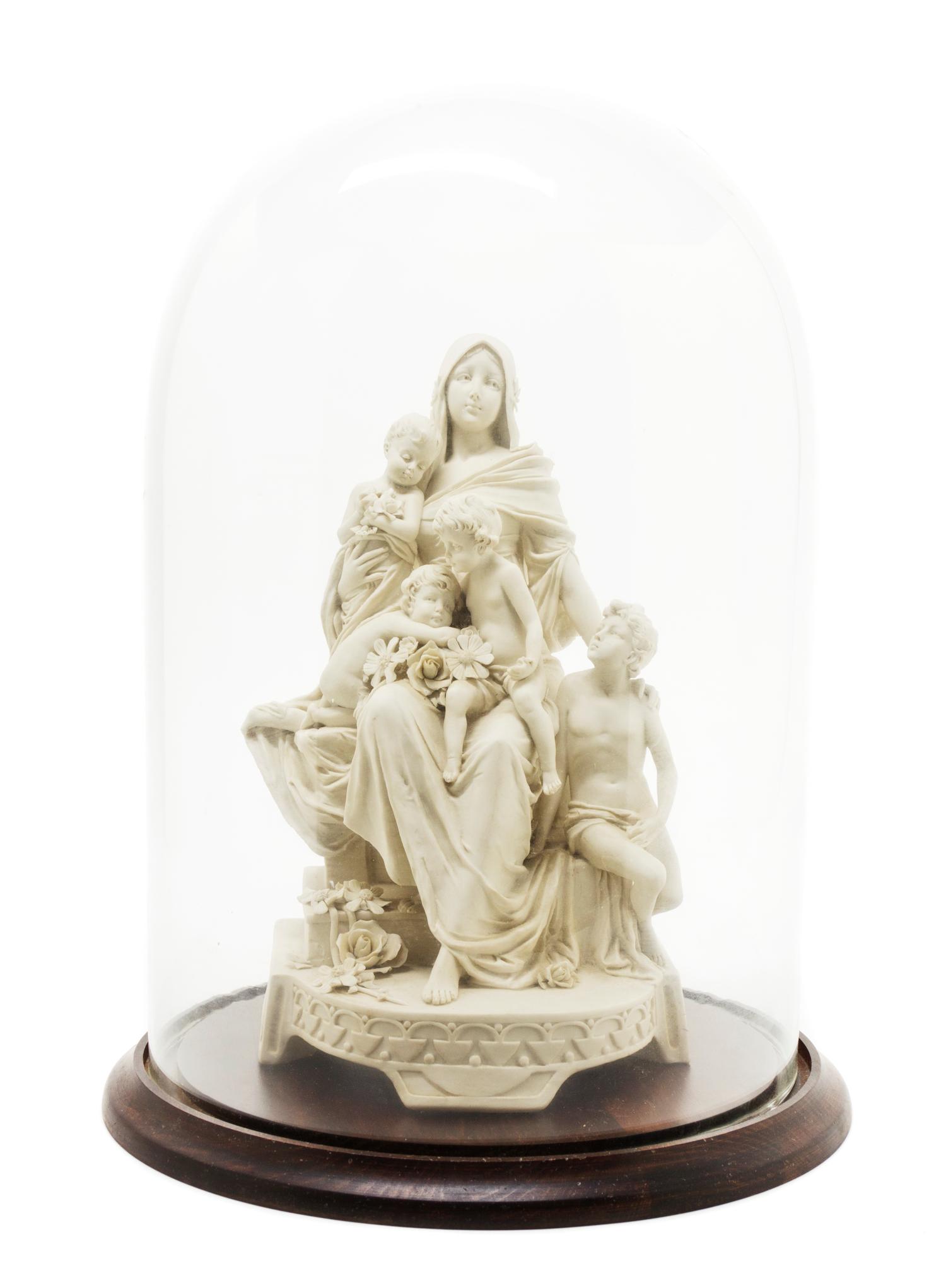 A Royal Vienna Parianware Figural Group, Height of parianware 11 inches.