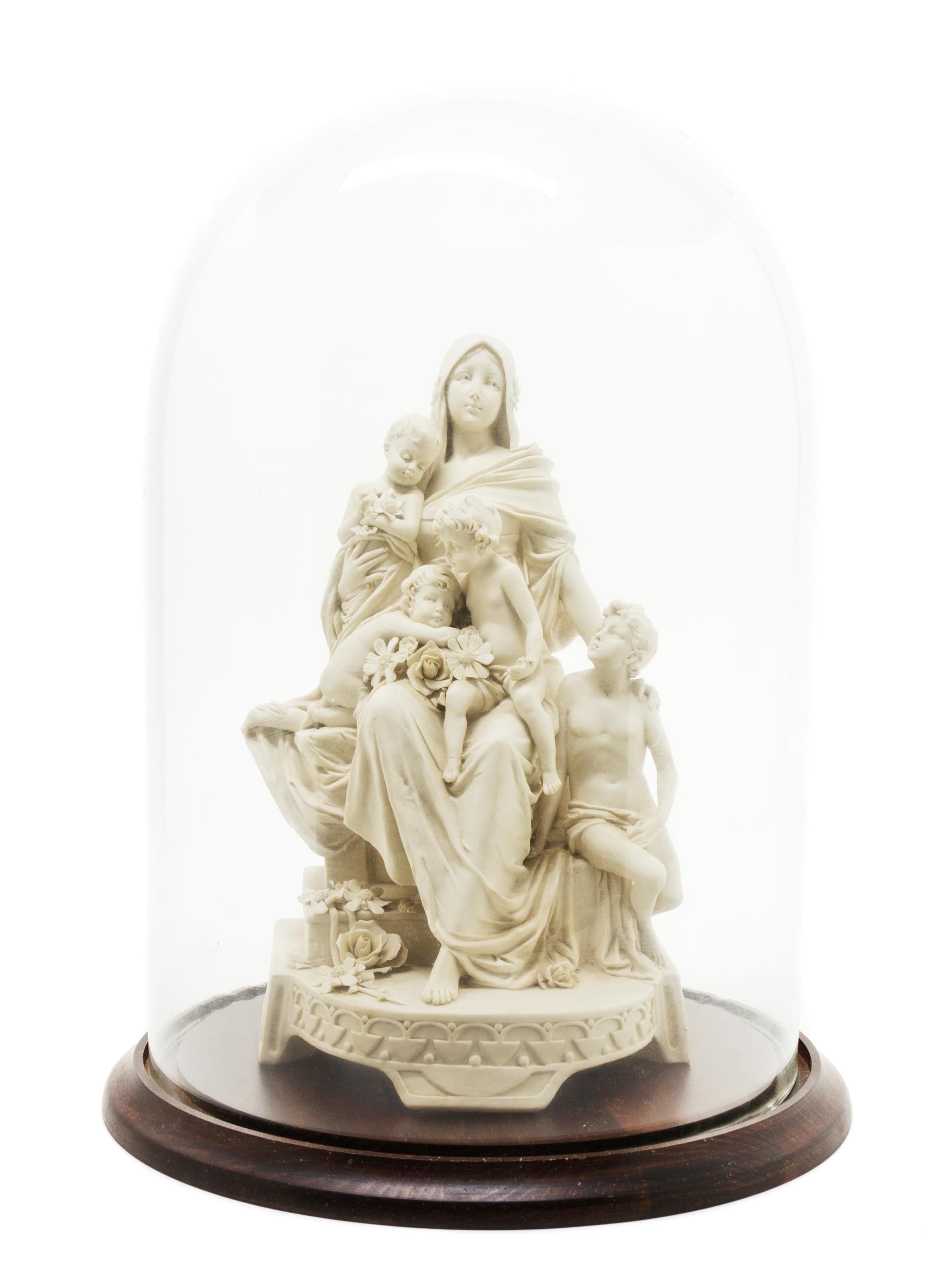 A Royal Vienna Parianware Figural Group, Height of parianware 11 inches.