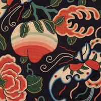 Five Chinese Embroidered Rank Badges and Roundels, 20th Century 近代 綉片及補子五幅