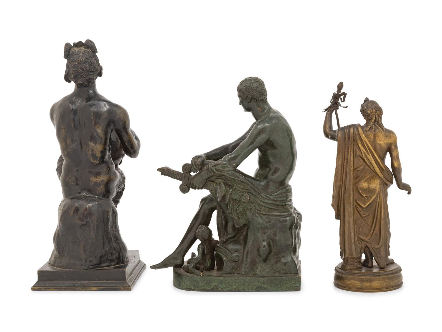 Three Continental Bronze Figures