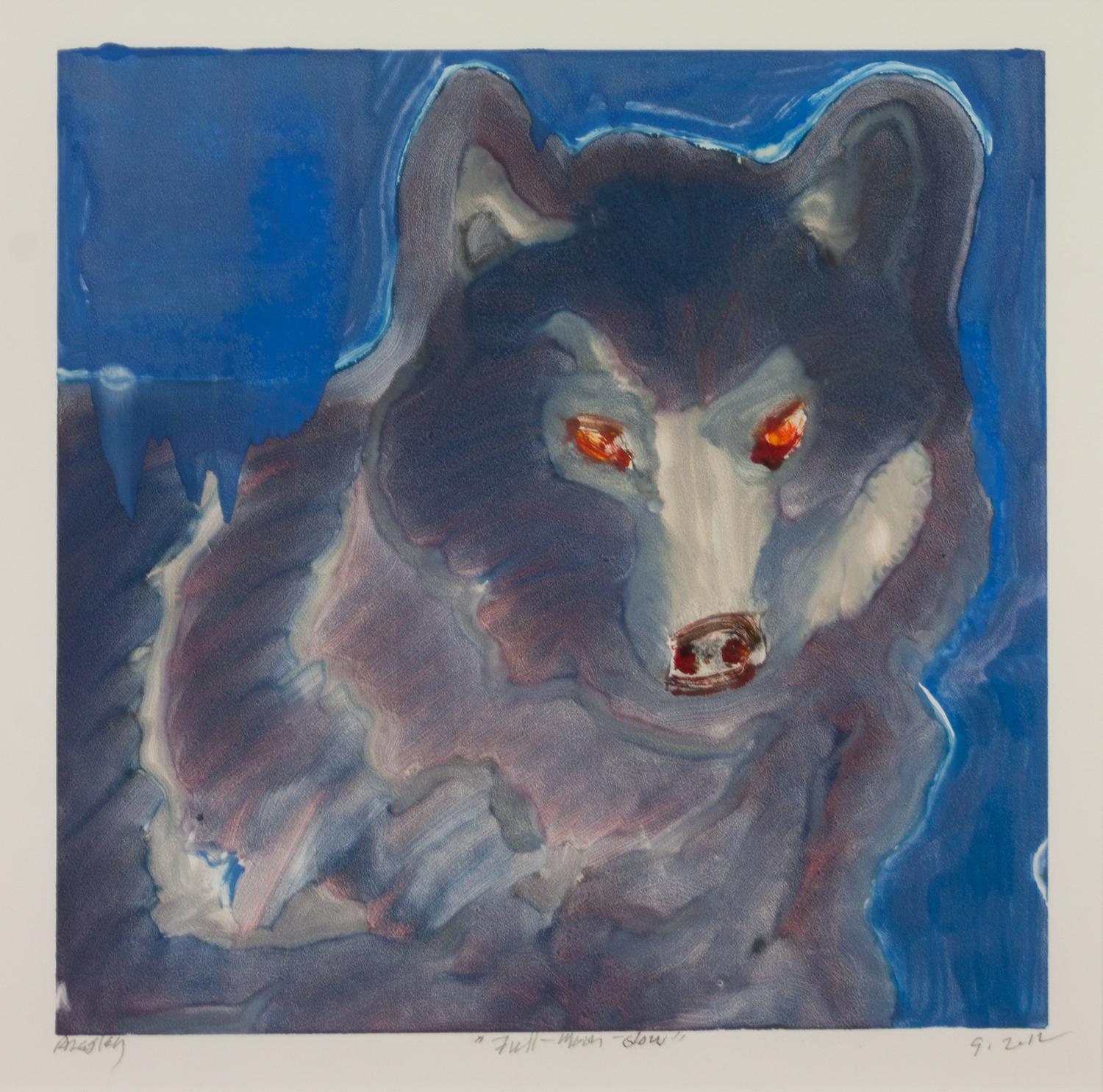 Two Works: Armers and Blue Wolf, 2012; Full-Moon Glow , 2012