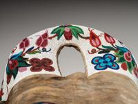 Plains Cree Beaded Hide Saddle Pad